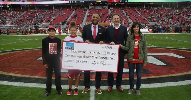 Touchdowns for Kids Program Raises $139,000 for Bay Area Youth