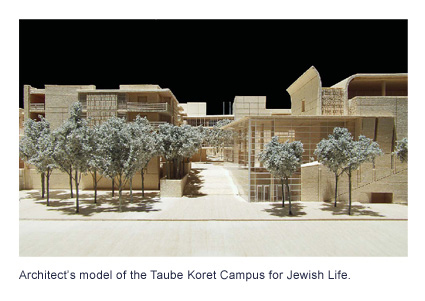 Architect’s model of the Taube Koret Campus for Jewish Life.