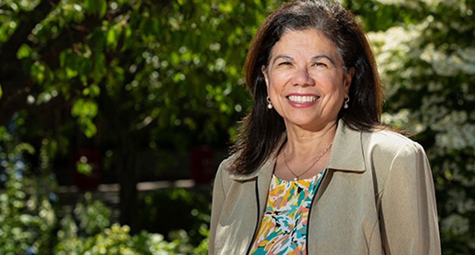 Yvonne “Bonnie” Maldonado, MD, has been appointed the first holder of the Taube Professorship in Global Health and Infectious Diseases. (Photography Credit: Steve Fisch, Stanford Medicine)