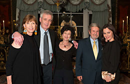L to R: Tina Frank, Director of Grant Operations, Koret Foundation; Waldemar Dąbrowski; Shana Penn; Tad Taube; Aleksandra Kurzak.