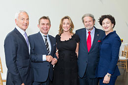 L to R: Koret CEO Jeffrey Farber, Piotr Wiślicki, Dianne Taube, Hon. Tad Taube, and Taube Philanthropies CEO Shana Penn.