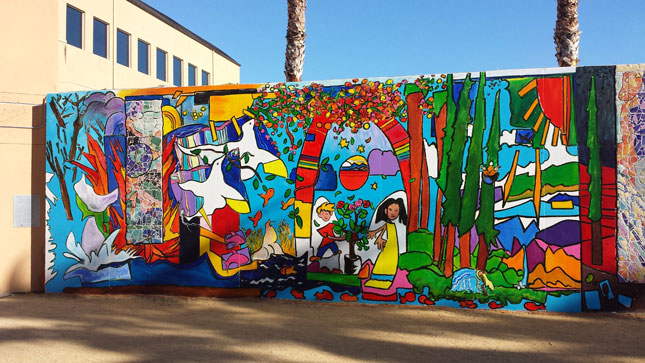 Peninsula Jewish Community Center Mural.