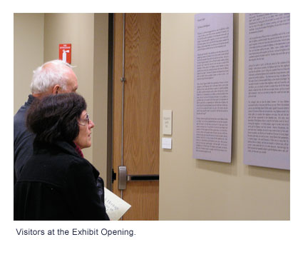 Visitors at the Exhibit Opening.