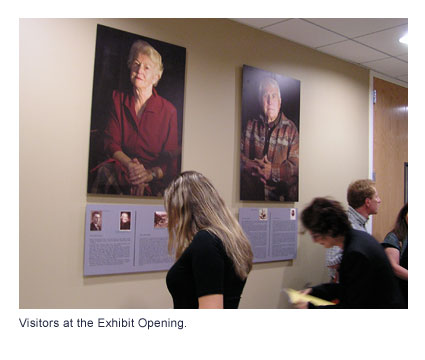 Visitors at the Exhibit Opening.