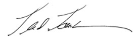 Tad Taube's Signature