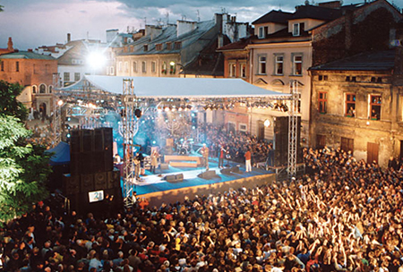 "Shalom on Szeroka," the closing night of the Jewish Culture Festival in Krakow.