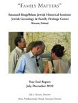  Jewish Genealogy & Family Heritage Center Report 2010